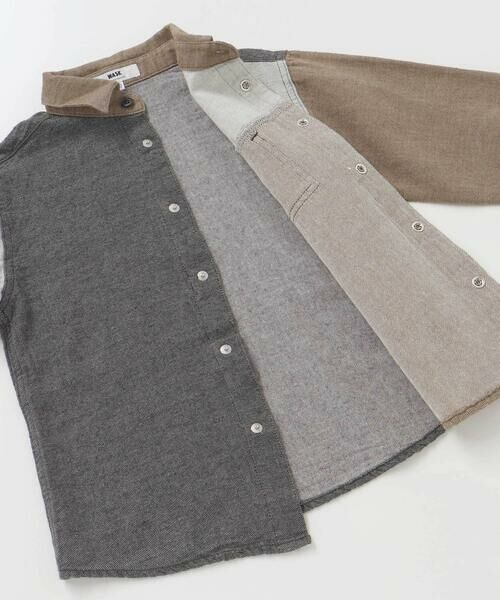 WASK / ワスク セットアップ | カラフル袖シャツ&ロゴプリント半袖Tシャツ(100~160cm) | 詳細10