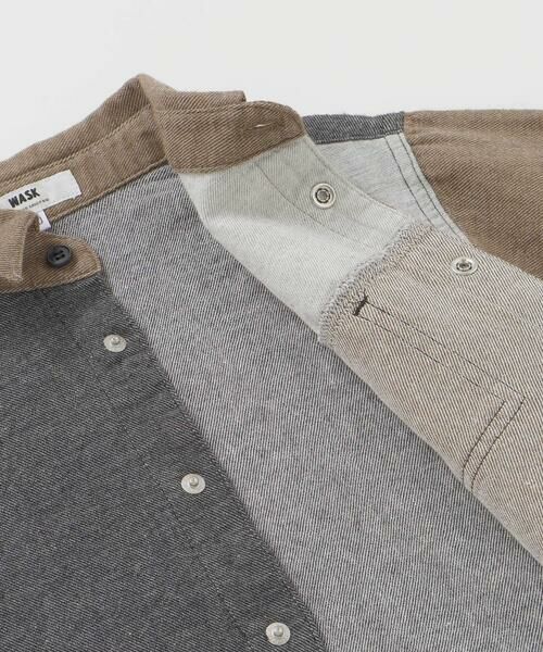 WASK / ワスク セットアップ | カラフル袖シャツ&ロゴプリント半袖Tシャツ(100~160cm) | 詳細11