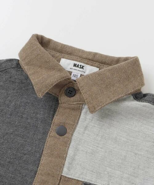 WASK / ワスク セットアップ | カラフル袖シャツ&ロゴプリント半袖Tシャツ(100~160cm) | 詳細7