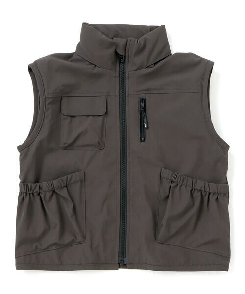 WASK / ワスク ナイロンジャケット | 袖取り外しワークポケットジャケット(100~160cm) | 詳細4