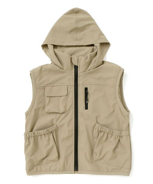 WASK / ワスク ナイロンジャケット | 袖取り外しワークポケットジャケット(100~160cm) | 詳細19