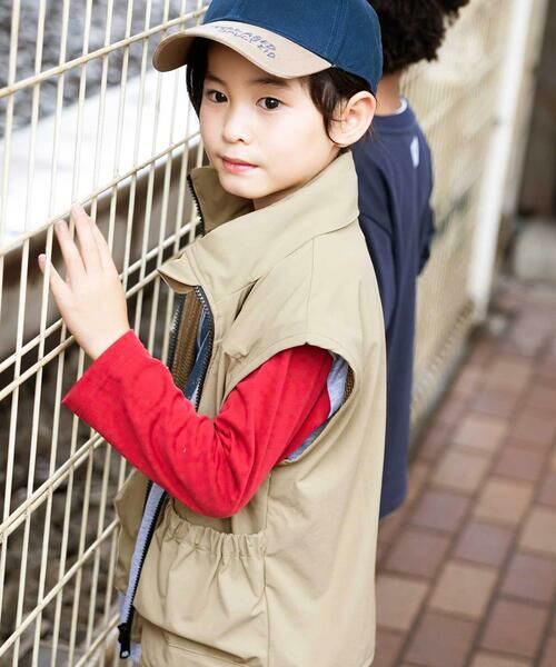 WASK / ワスク ナイロンジャケット | 袖取り外しワークポケットジャケット(100~160cm) | 詳細16