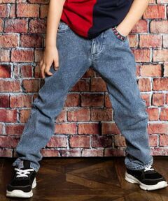 WASK / ワスク デニムパンツ | カラー刺しゅうストレッチデニムパンツ(100~160cm)