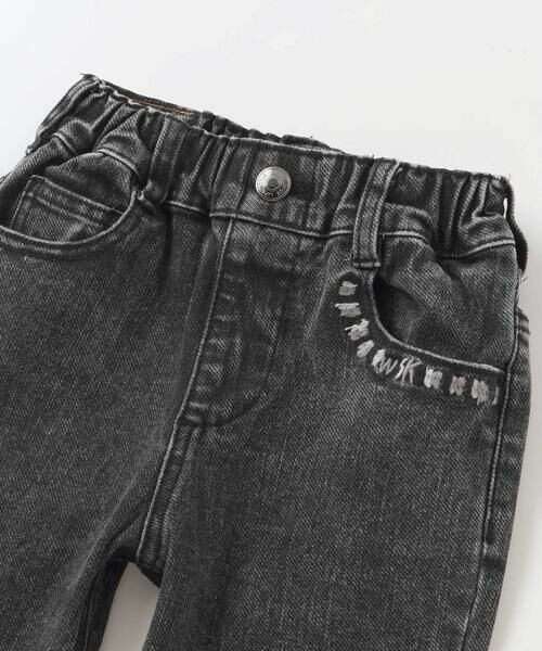 WASK / ワスク デニムパンツ | カラー刺しゅうストレッチデニムパンツ(100~160cm) | 詳細3