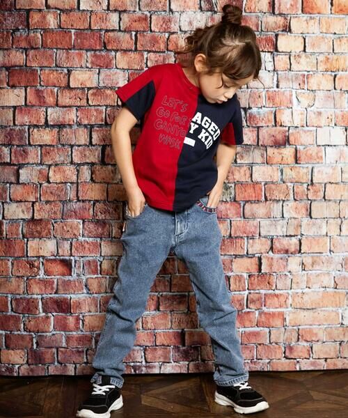 WASK / ワスク デニムパンツ | カラー刺しゅうストレッチデニムパンツ(100~160cm) | 詳細13