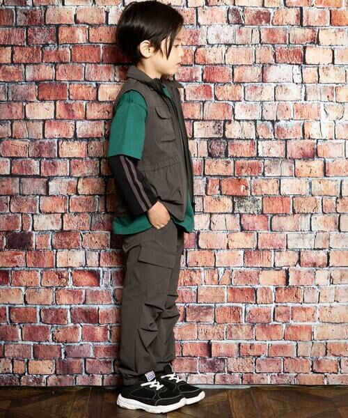 WASK / ワスク カーゴパンツ | タック裾ゴムカーゴパンツ(100~160cm) | 詳細2