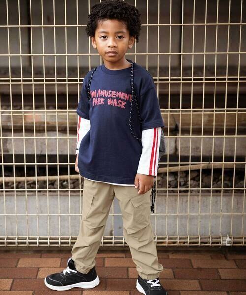 WASK / ワスク カーゴパンツ | タック裾ゴムカーゴパンツ(100~160cm) | 詳細6