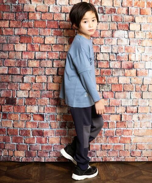 WASK / ワスク その他パンツ | バイカラーダンボールニットパンツ(100~160cm) | 詳細2