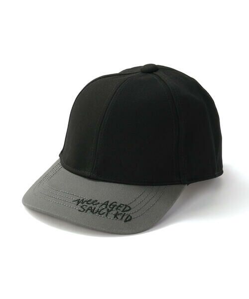 WASK/ワスク ロゴ刺しゅう配色バックテープキャップ(52~56cm) ブラック M(52-54cm) WASK/ワスク ロゴ刺しゅう配色バックテープキャップ(52~56cm) ブラック M(52-54cm)