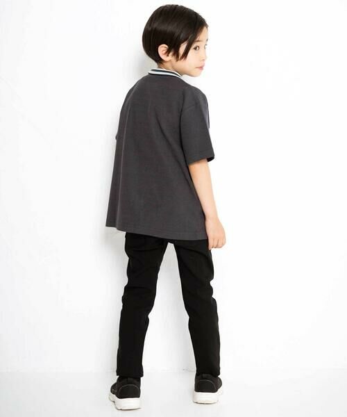 WASK / ワスク Tシャツ | ハーフジップパイル半袖BIGTシャツ(110~160cm) | 詳細2