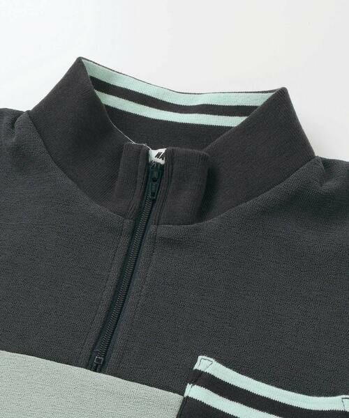 WASK / ワスク Tシャツ | ハーフジップパイル半袖BIGTシャツ(110~160cm) | 詳細6