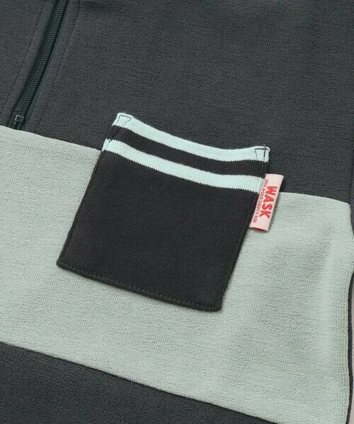 WASK / ワスク Tシャツ | ハーフジップパイル半袖BIGTシャツ(110~160cm) | 詳細7
