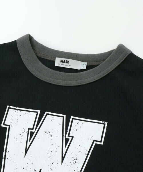 WASK / ワスク Tシャツ | カラフル袖ロゴプリントロング長袖Tシャツ(100~160cm) | 詳細3