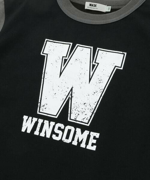 WASK / ワスク Tシャツ | カラフル袖ロゴプリントロング長袖Tシャツ(100~160cm) | 詳細4