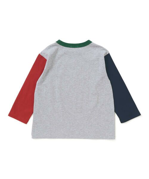 WASK / ワスク Tシャツ | カラフル袖ロゴプリントロング長袖Tシャツ(100~160cm) | 詳細12