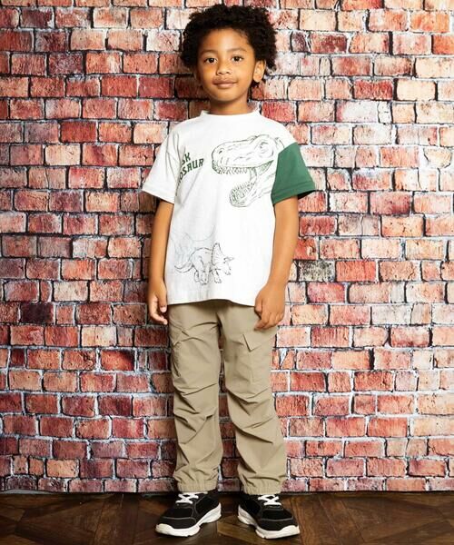 WASK / ワスク Tシャツ | 袖取り外し恐竜プリント長袖Tシャツ(80~160cm) | 詳細2