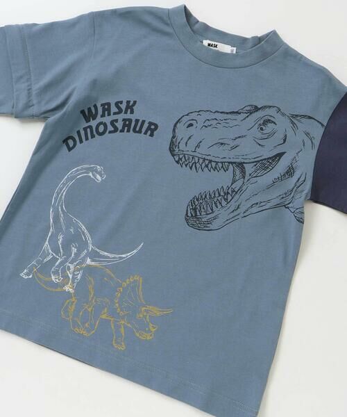 WASK / ワスク Tシャツ | 袖取り外し恐竜プリント長袖Tシャツ(80~160cm) | 詳細10