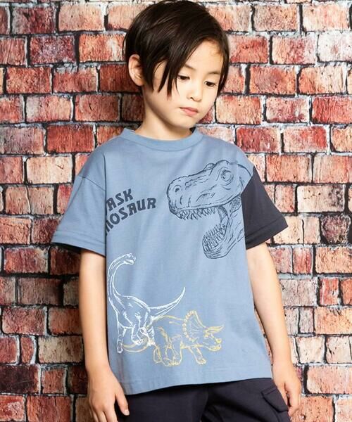 WASK / ワスク Tシャツ | 袖取り外し恐竜プリント長袖Tシャツ(80~160cm) | 詳細6