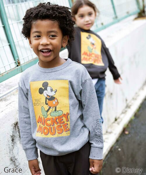 WASK / ワスク Tシャツ | 【Disney(ディズニー)】<ミッキーマウス>ドロストBIGTシャツ | 詳細6