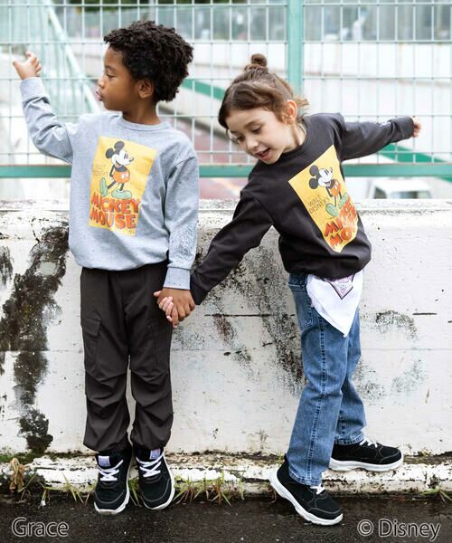 WASK / ワスク Tシャツ | 【Disney(ディズニー)】<ミッキーマウス>ドロストBIGTシャツ | 詳細7