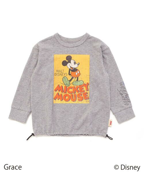 WASK / ワスク Tシャツ | 【Disney(ディズニー)】<ミッキーマウス>ドロストBIGTシャツ | 詳細8