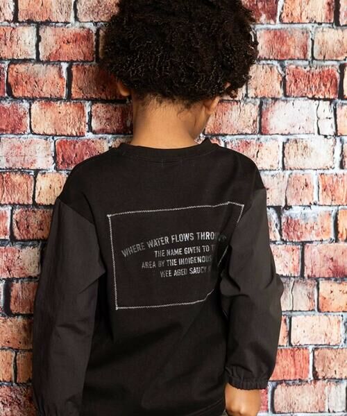 WASK / ワスク Tシャツ | ナイロン袖ビッグTシャツ(100~160cm) | 詳細2