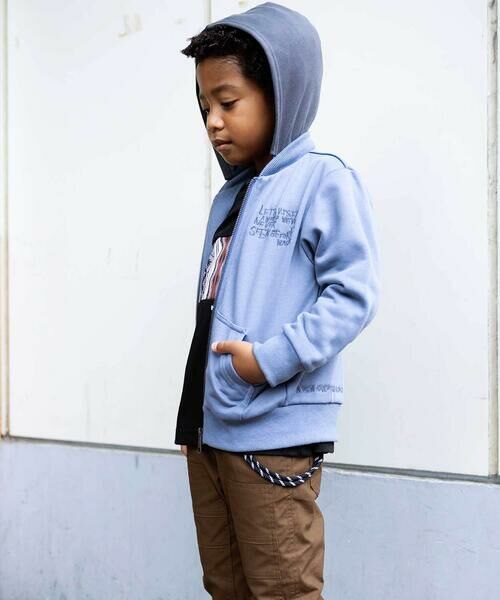 WASK / ワスク パーカー | ロゴ配色裏毛パーカー(90~150cm) | 詳細3