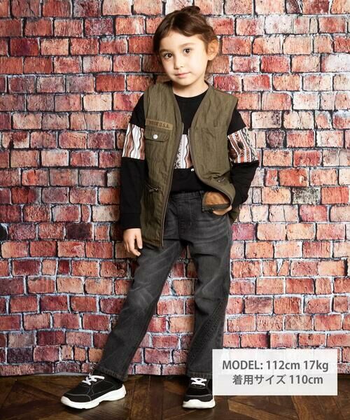 WASK / ワスク その他アウター | 袖取り外しワークジャケット(90~150cm) | 詳細1