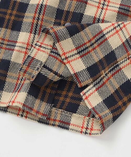 WASK / ワスク シャツ・ブラウス | 配色胸ポケットカルゼチェックシャツ(100~160cm) | 詳細7