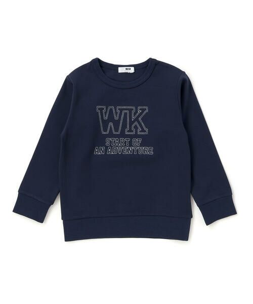 WASK / ワスク スウェット | ロゴ刺しゅうトレーナー(100~160cm) | 詳細2