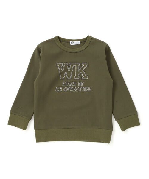 WASK / ワスク スウェット | ロゴ刺しゅうトレーナー(100~160cm) | 詳細10
