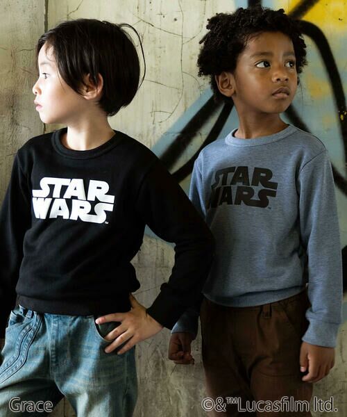 WASK / ワスク スウェット | 【STAR WARS】R2-D2 & C-3PO / プリントトレーナー (100~160cm) | 詳細4