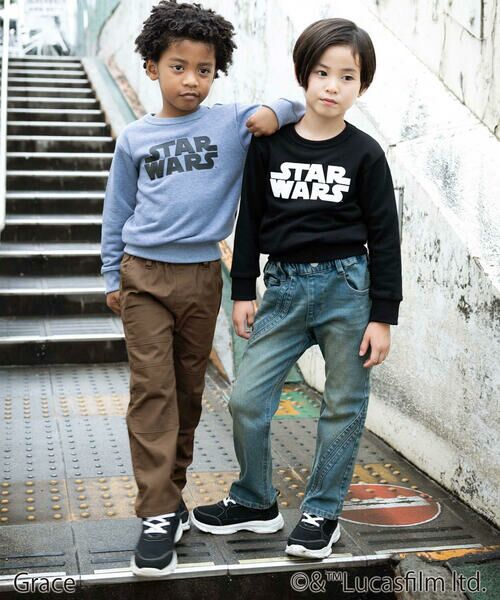 WASK / ワスク スウェット | 【STAR WARS】R2-D2 & C-3PO / プリントトレーナー (100~160cm) | 詳細5