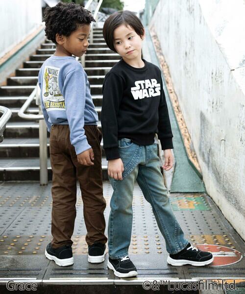 WASK / ワスク スウェット | 【STAR WARS】R2-D2 & C-3PO / プリントトレーナー (100~160cm) | 詳細6