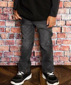 WASK / ワスク デニムパンツ | ウェーブラインストレッチデニムパンツ(100~160cm)