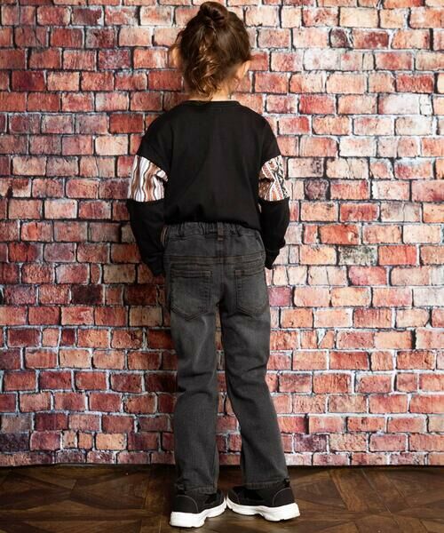 WASK / ワスク デニムパンツ | ウェーブラインストレッチデニムパンツ(100~160cm) | 詳細3