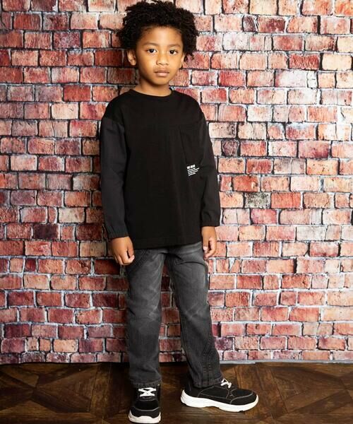 WASK / ワスク デニムパンツ | ウェーブラインストレッチデニムパンツ(100~160cm) | 詳細4