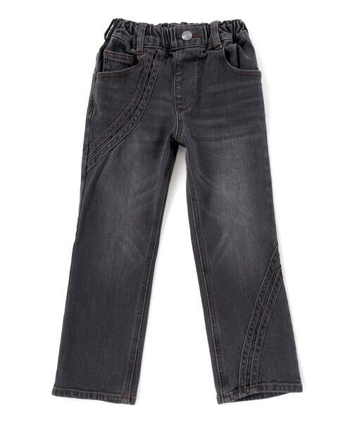 WASK / ワスク デニムパンツ | ウェーブラインストレッチデニムパンツ(100~160cm) | 詳細5