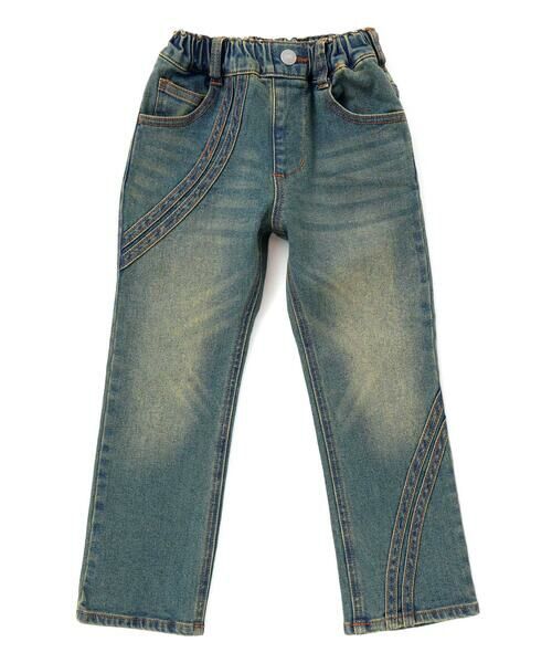 WASK / ワスク デニムパンツ | ウェーブラインストレッチデニムパンツ(100~160cm) | 詳細15