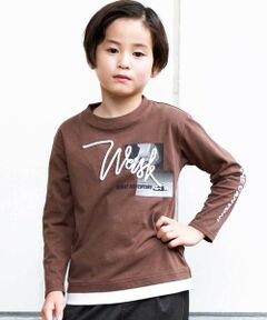 WASK / ワスク Tシャツ | レイヤード風コードTシャツ(100~160cm)