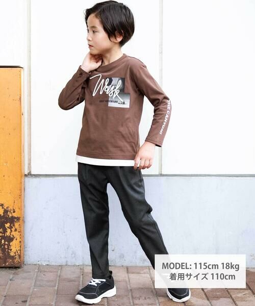 WASK / ワスク Tシャツ | レイヤード風コードTシャツ(100~160cm) | 詳細10