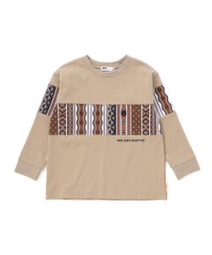 WASK / ワスク Tシャツ | ネイティブ柄プリントTシャツ(110~160cm)