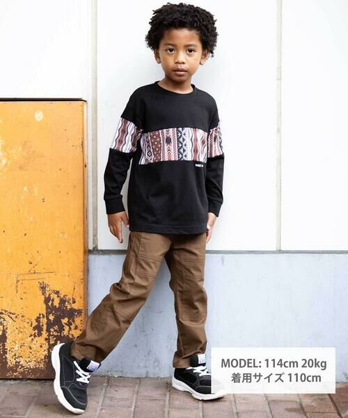 WASK / ワスク Tシャツ | ネイティブ柄プリントTシャツ(110~160cm) | 詳細1