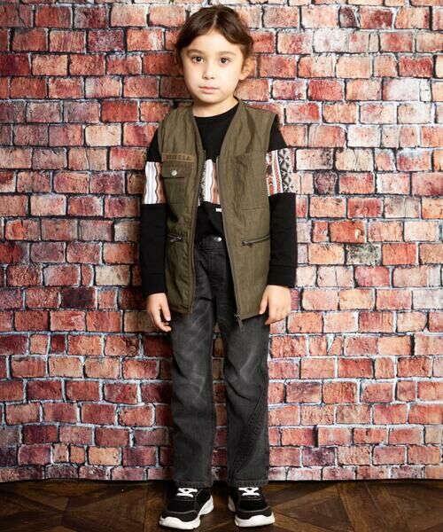 WASK / ワスク Tシャツ | ネイティブ柄プリントTシャツ(110~160cm) | 詳細3