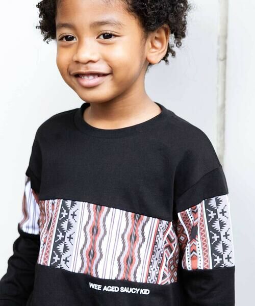 WASK / ワスク Tシャツ | ネイティブ柄プリントTシャツ(110~160cm) | 詳細4
