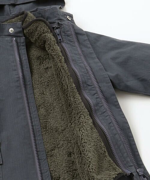 WASK / ワスク その他アウター | リップストップ＆ボア３WAYコート(110~160cm) | 詳細8