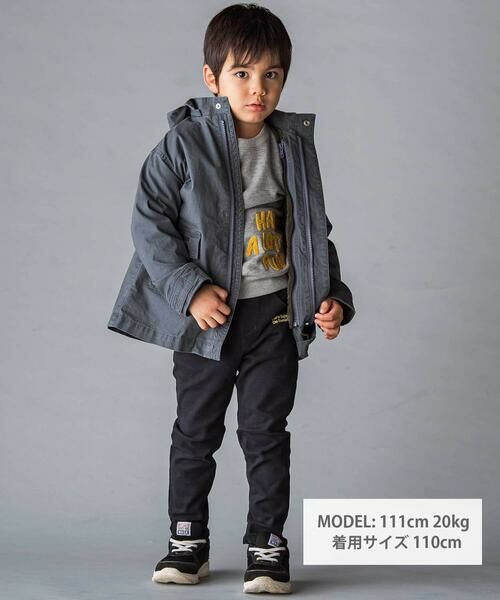 WASK / ワスク その他アウター | リップストップ＆ボア３WAYコート(110~160cm) | 詳細1