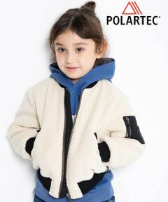 WASK / ワスク ノーカラージャケット | MA1リバーシブルボアブルゾン(110~160cm)