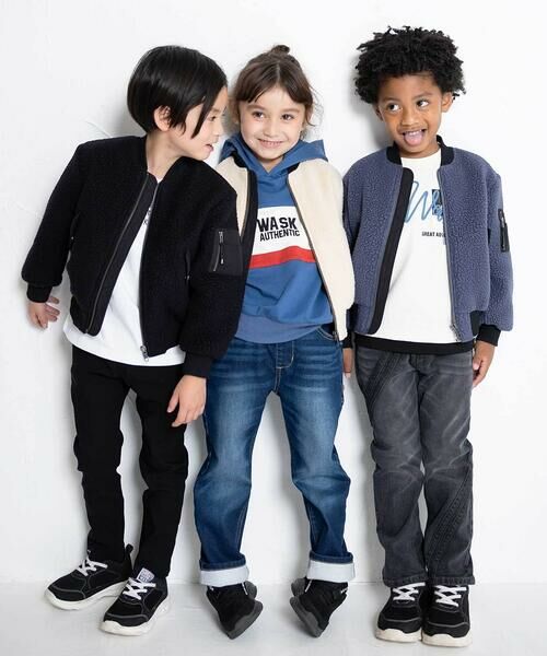 WASK / ワスク ノーカラージャケット | MA1リバーシブルボアブルゾン(110~160cm) | 詳細2