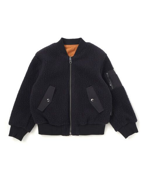 WASK / ワスク ノーカラージャケット | MA1リバーシブルボアブルゾン(110~160cm) | 詳細10